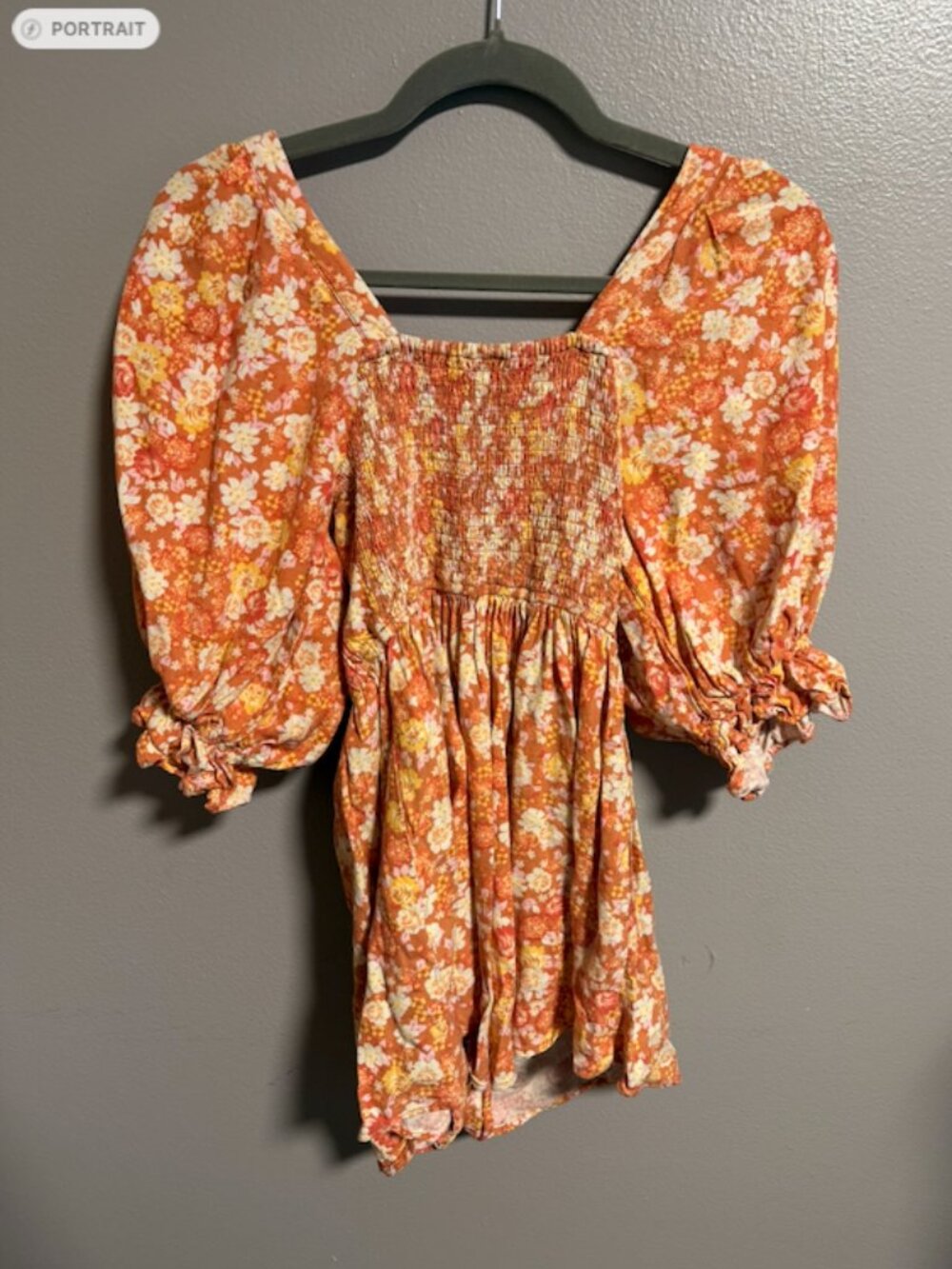 Free People Show Me Love Floral Romper One Piece Jumper | XS